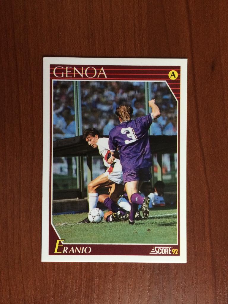 Карточка SCORE Italian League 1992 Stefano Eranio № 109