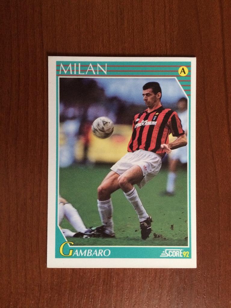 Карточка SCORE Italian League 1992 Enzo Gambaro № 178