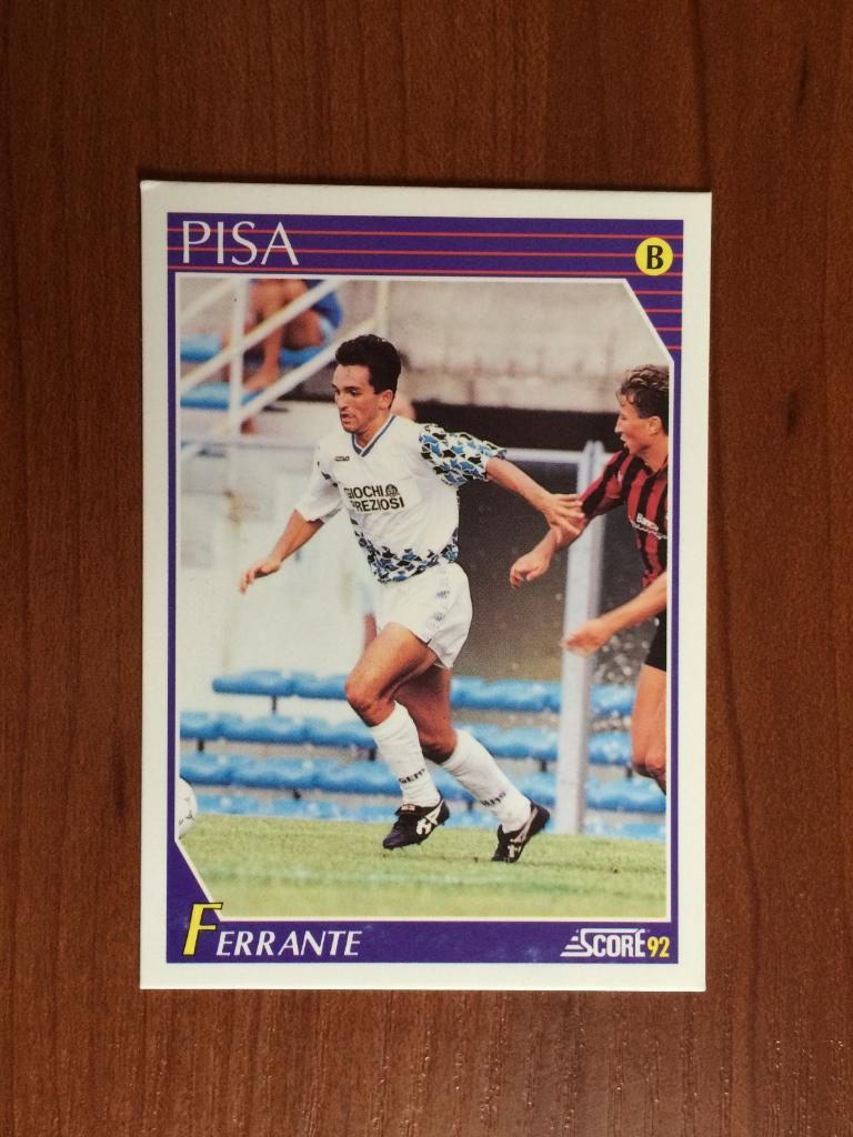 Карточка SCORE Italian League 1992 Marco Ferrante № 334