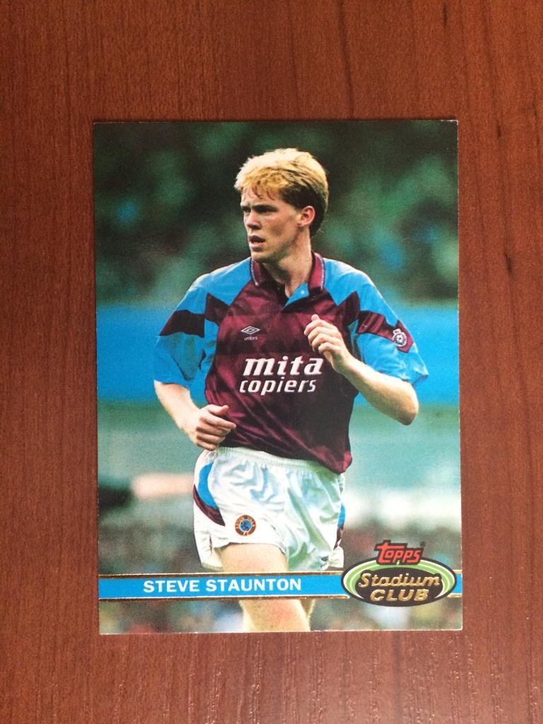 Карточка Topps Stadium Club 1992 Steve Staunton № 161
