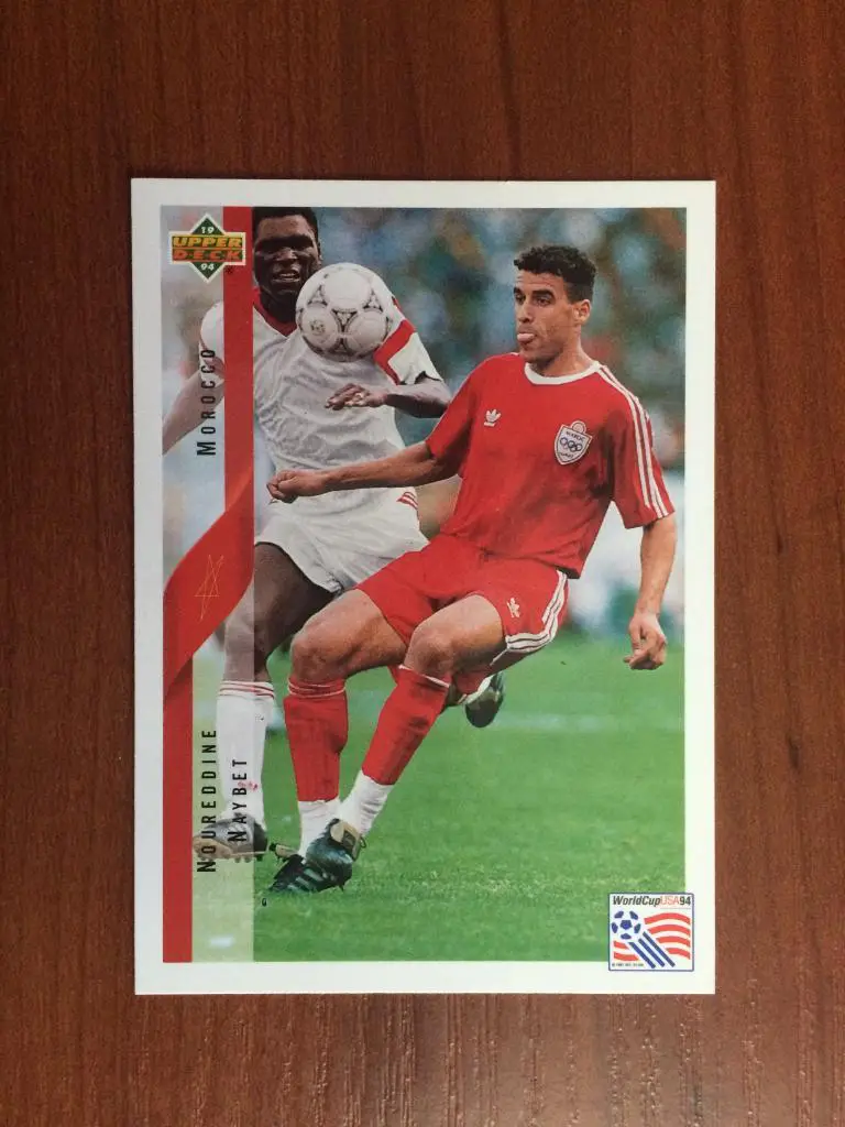 Карточка Upper Deck World Cup USA 1994 Noureddine Naybet № 207