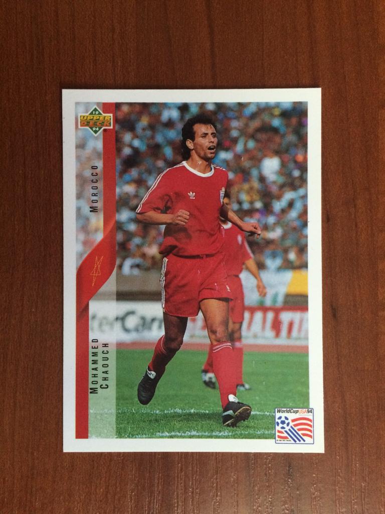 Карточка Upper Deck World Cup USA 1994 Mohammed Chaouch № 208