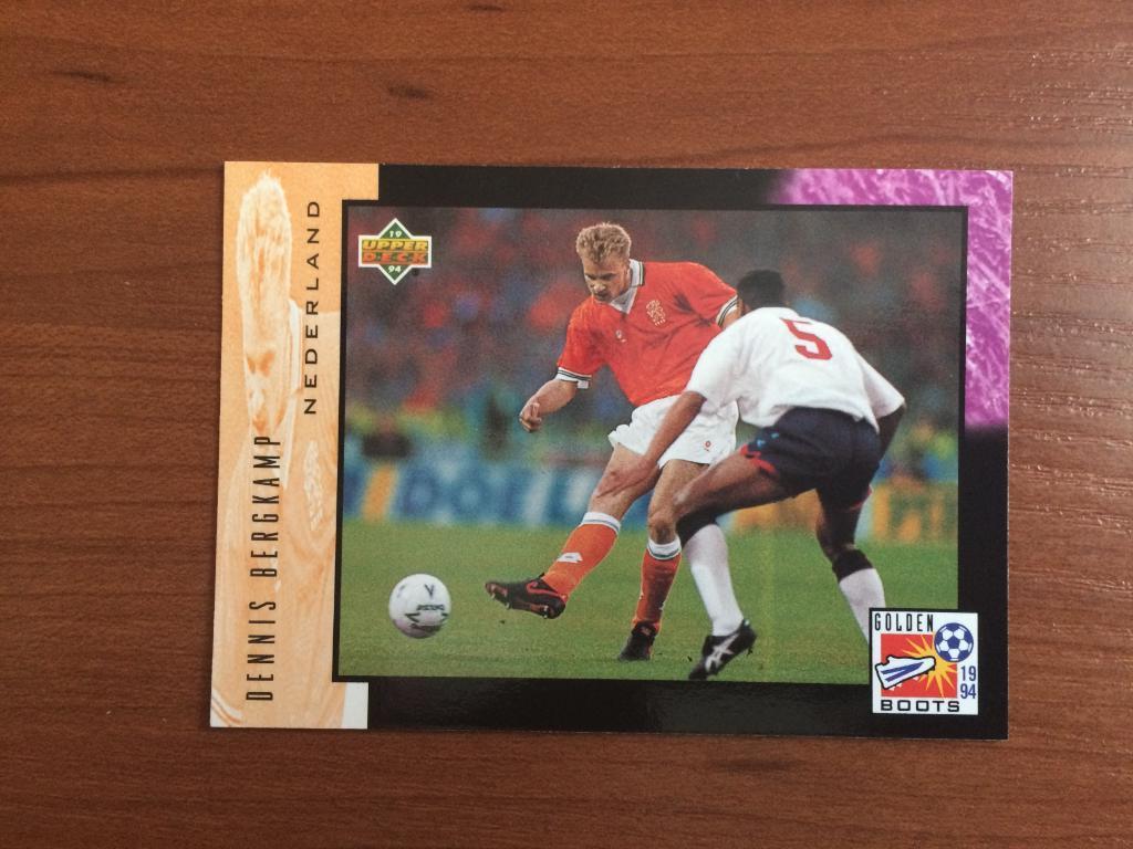 Карточка Upper Deck World Cup USA 1994 Dennis Bergkamp № UD24