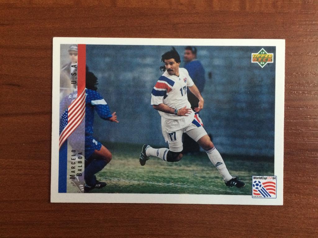 Карточка 1994 Upper Deck World Cup English/Spanish Marcelo Balboa № 3