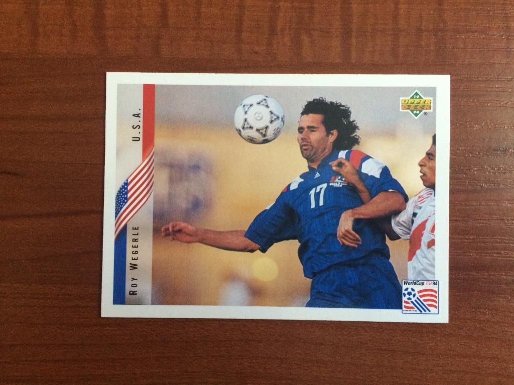 Карточка 1994 Upper Deck World Cup English/Spanish Roy Wegerle № 13