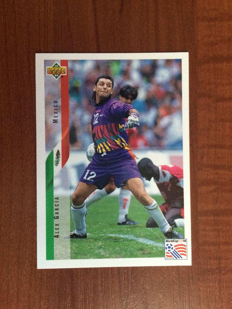 Карточка 1994 Upper Deck World Cup English/Spanish Alex Garcia № 39