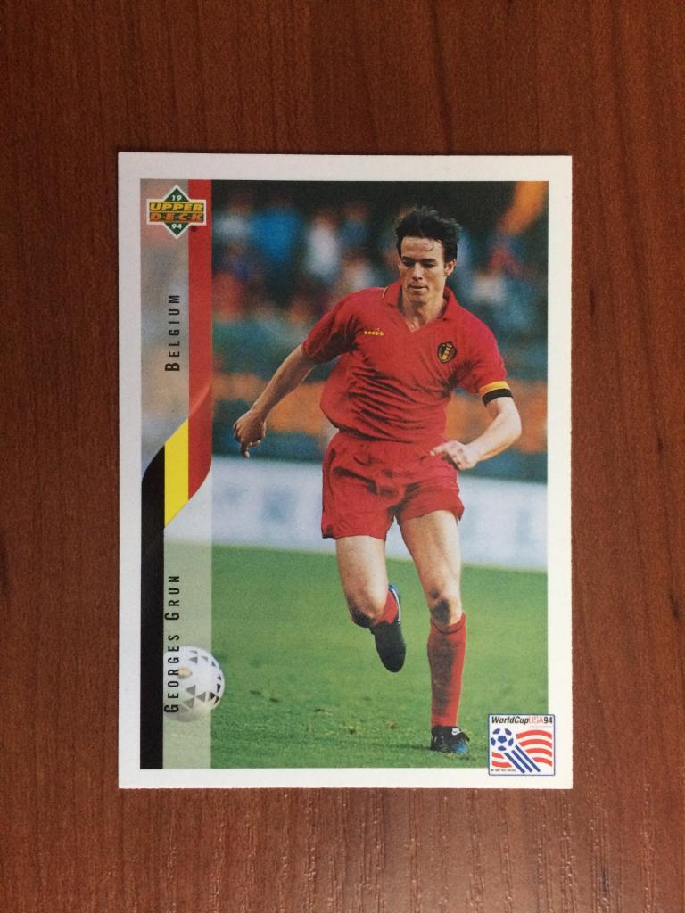 Карточка 1994 Upper Deck World Cup English/Spanish Georges Grun № 103
