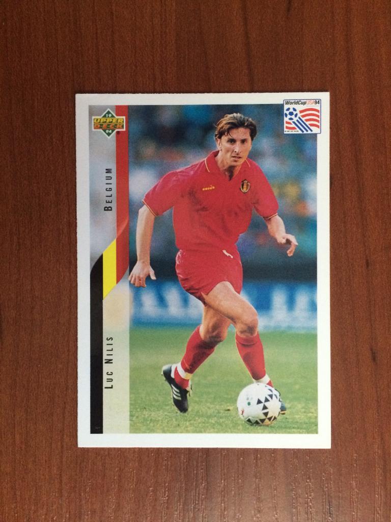 Карточка 1994 Upper Deck World Cup English/Spanish Luc Nilis № 109