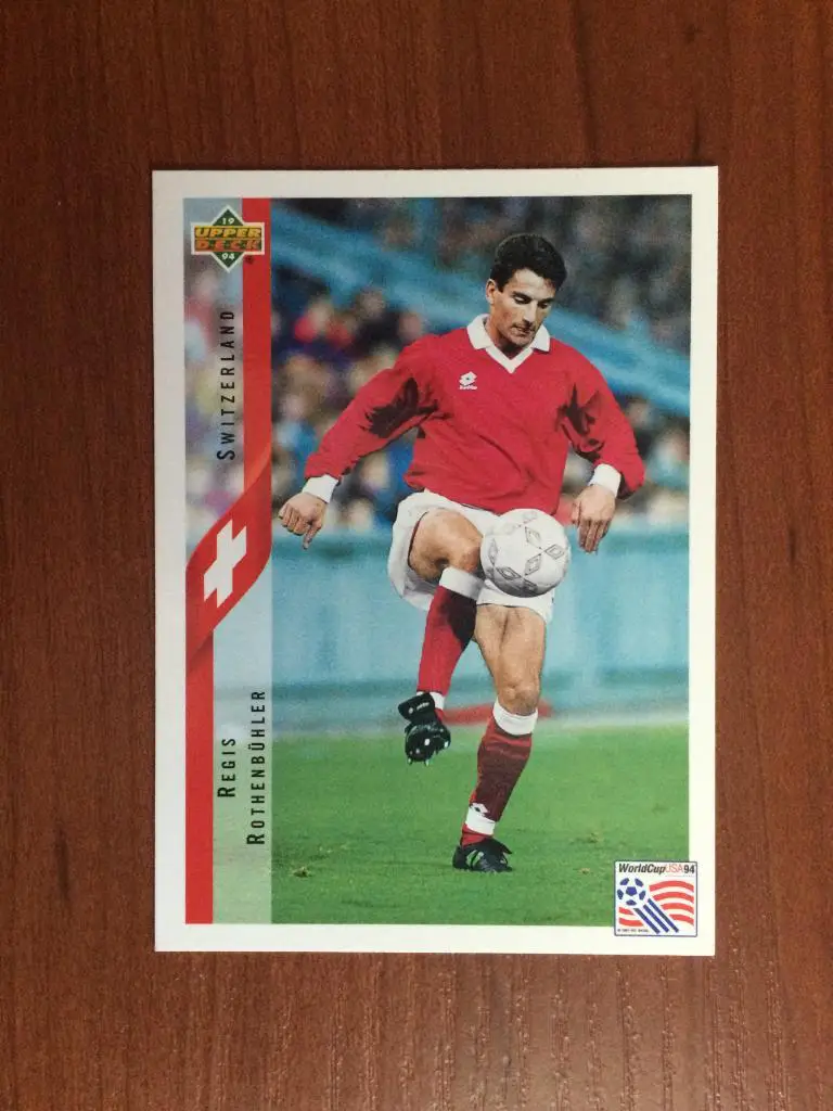 Карточка 1994 Upper Deck World Cup English/Spanish Regis Rothenbuler № 134