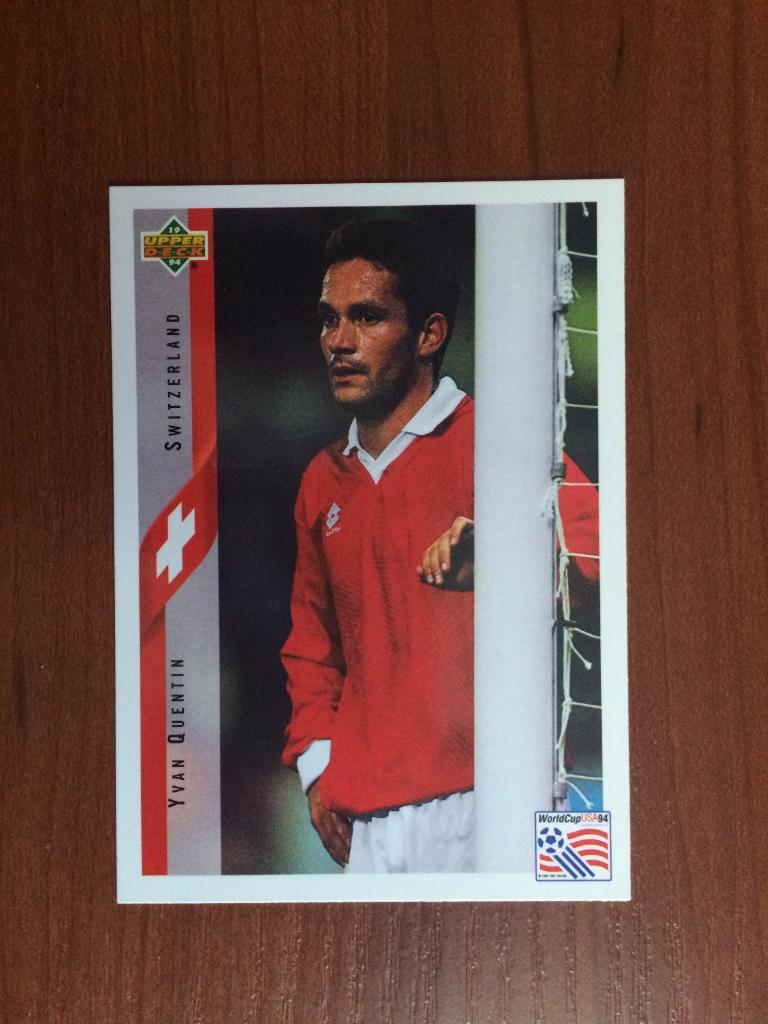Карточка 1994 Upper Deck World Cup English/Spanish Yvan Quentin № 138
