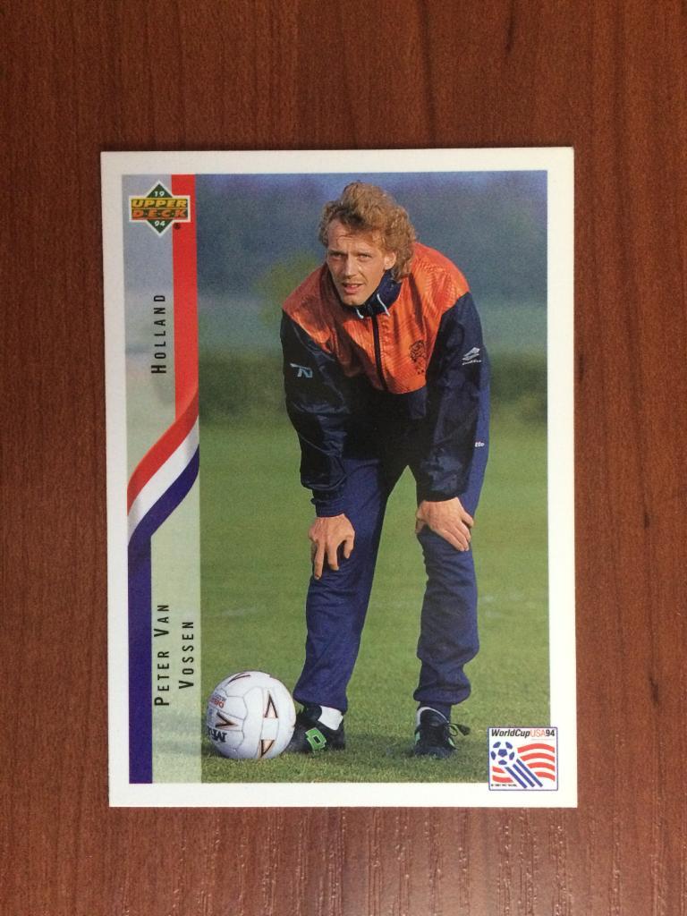 Карточка 1994 Upper Deck World Cup English/Spanish Peter Van Vossen № 179