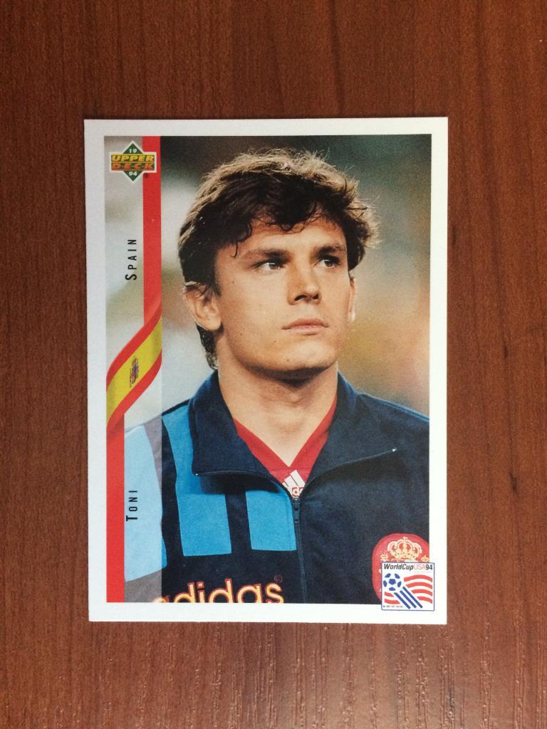Карточка 1994 Upper Deck World Cup English/Spanish Toni № 192