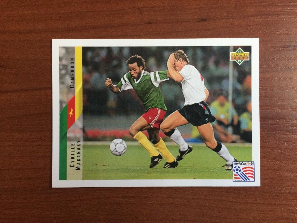 Карточка 1994 Upper Deck World Cup English/Spanish Cyrille Makanaky № 225