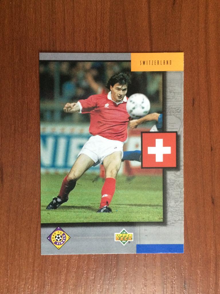 Карточка 1994 Upper Deck World Cup English/Spanish Switzerland № 315