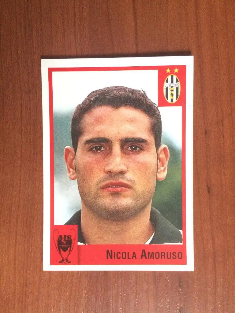 Наклейка Panini Calcio Coppe 1997-1998 Nicola Amoruso № 28