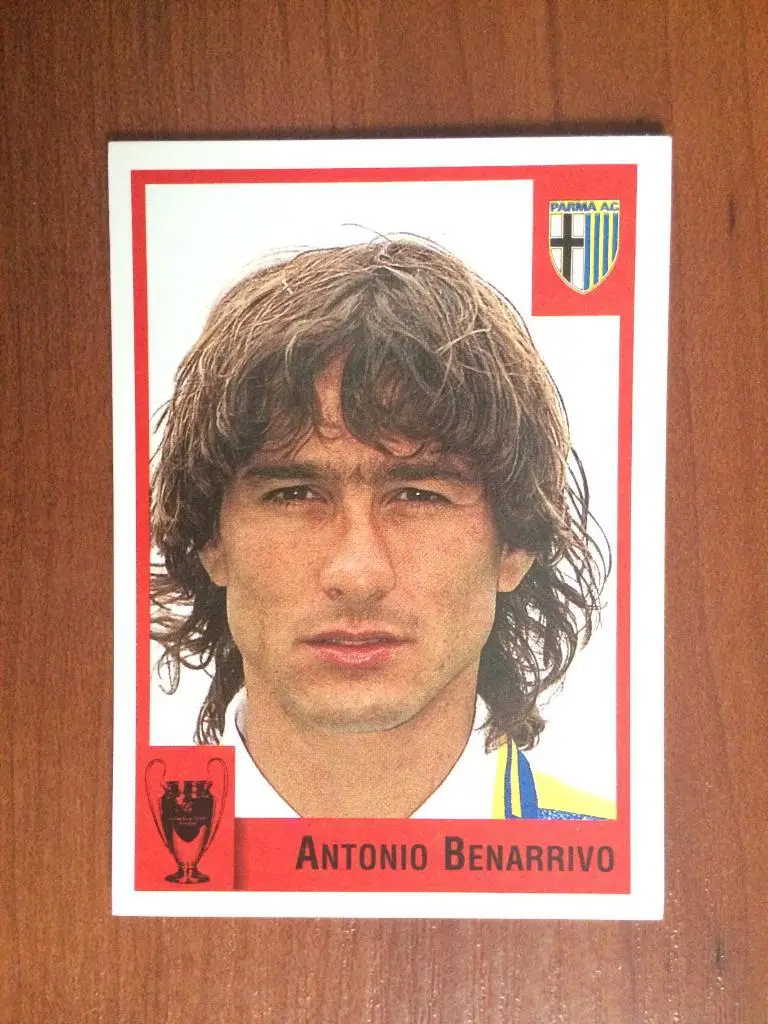Наклейка Panini Calcio Coppe 1997-1998 Antonio Benarrivo № 34