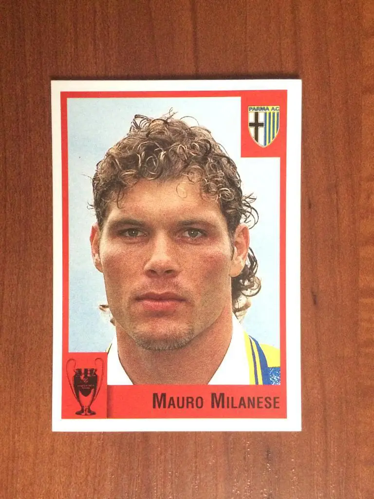 Наклейка Panini Calcio Coppe 1997-1998 Mauro Milanese № 38