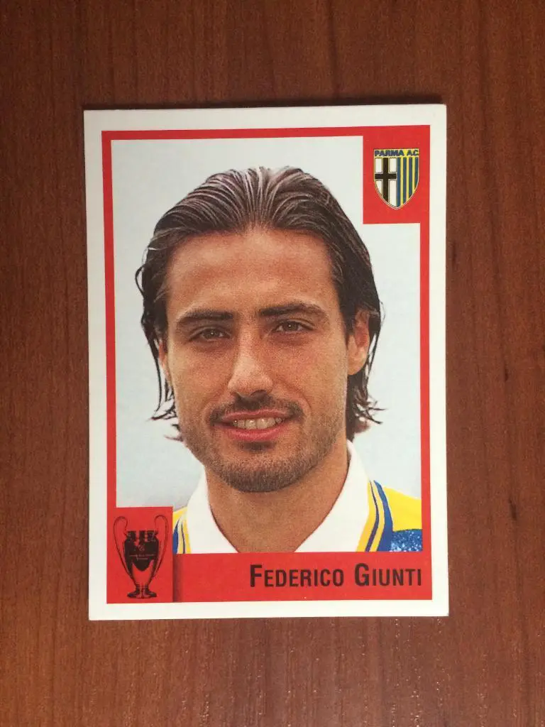 Наклейка Panini Calcio Coppe 1997-1998 Federico Giunti № 43
