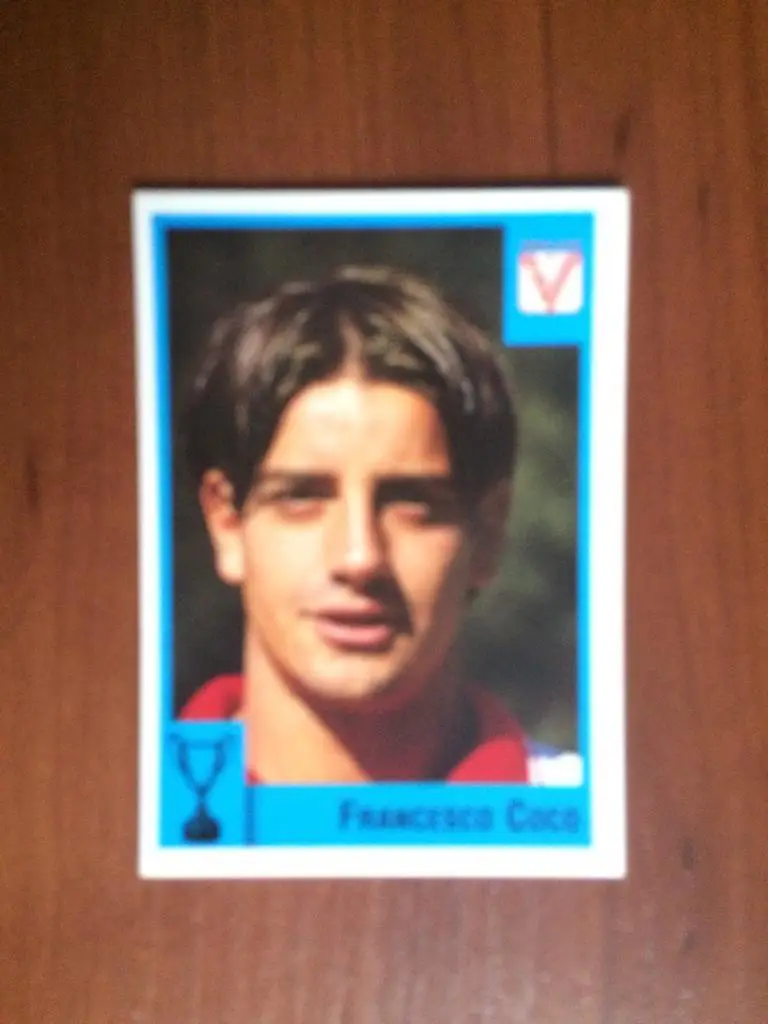 Наклейка Panini Calcio Coppe 1997-1998 Francesco Coco № 68