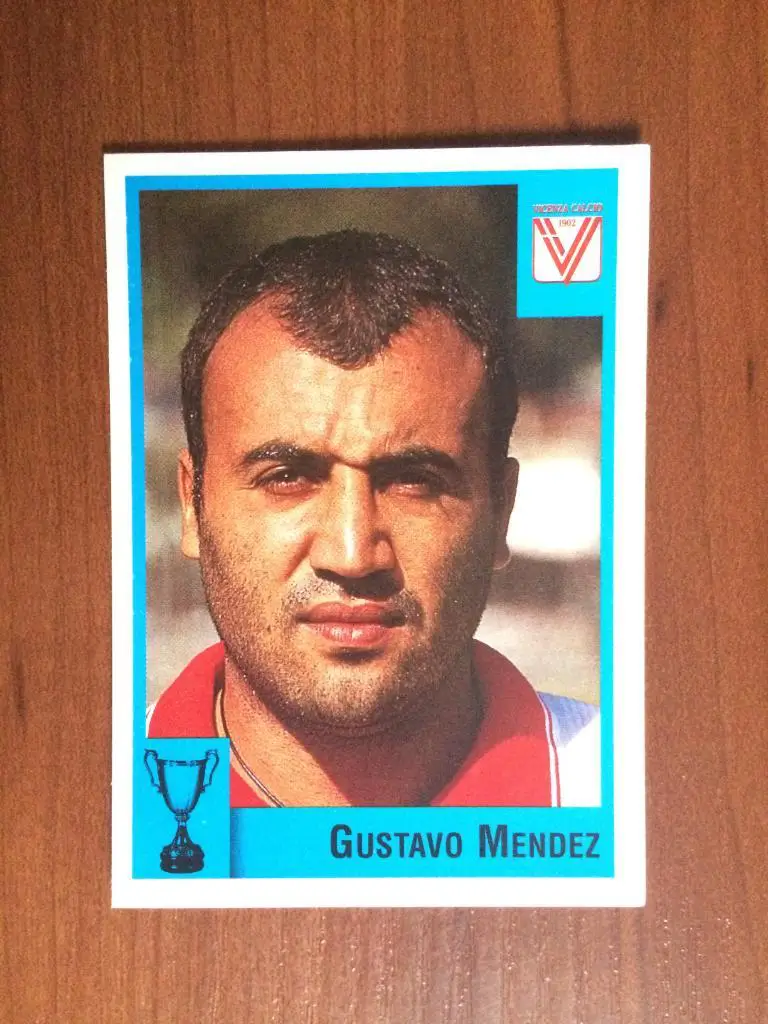 Наклейка Panini Calcio Coppe 1997-1998 Gustavo Mendez № 70
