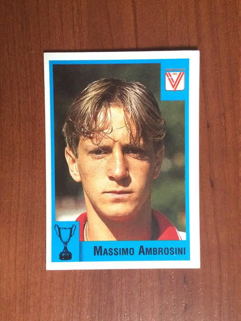 Наклейка Panini Calcio Coppe 1997-1998 Massimo Ambrosini № 72