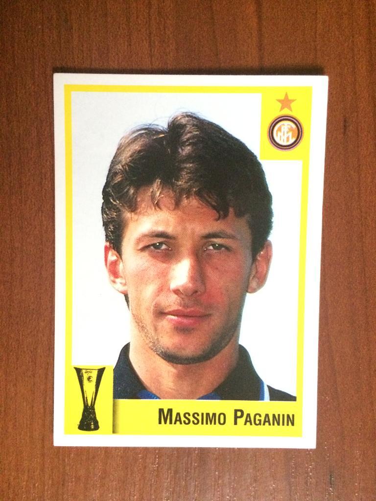 Наклейка Panini Calcio Coppe 1997-1998 Massimo Paganin № 99