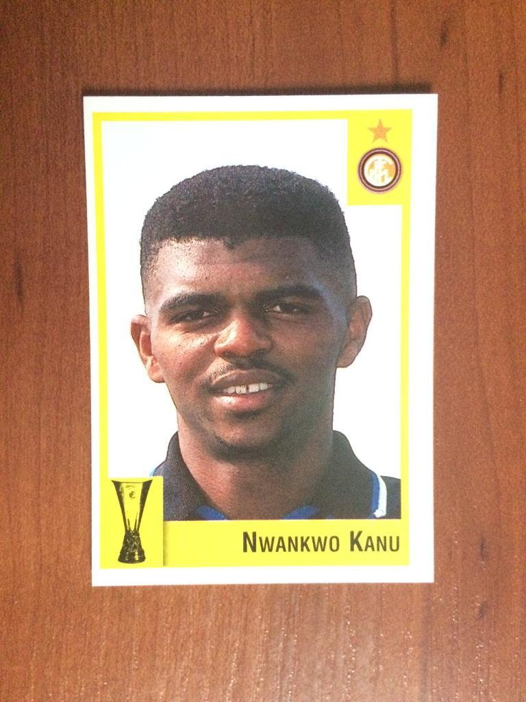 Наклейка Panini Calcio Coppe 1997-1998 Nwankwo Kanu № 108