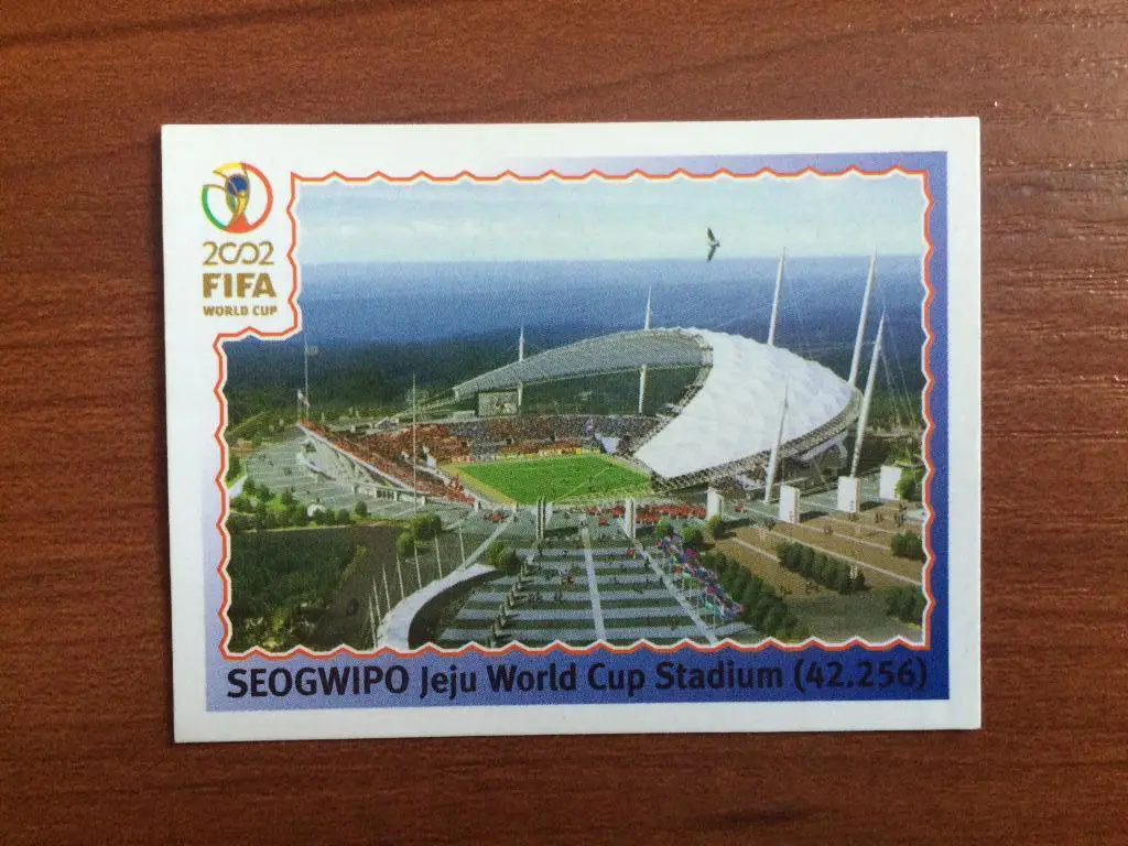 Наклейка PANINI Чемпионат Мира 2002 Seogwipo - Jeju World Cup Stadium № 12