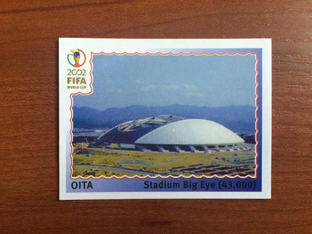 Наклейка PANINI Чемпионат Мира 2002 Oita - Stadium Big Eye № 20