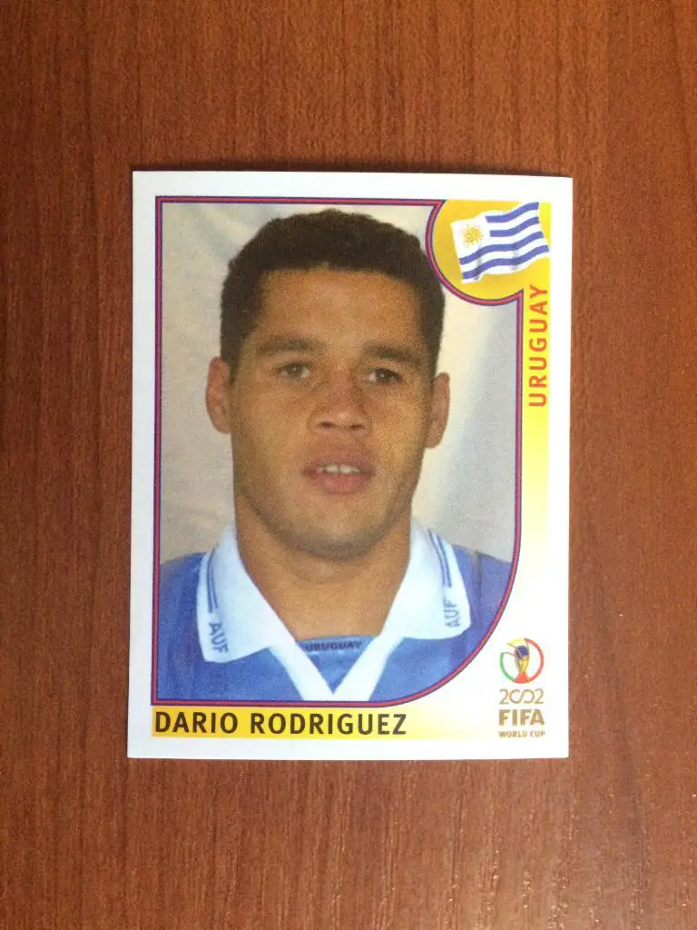 Наклейка PANINI Чемпионат Мира 2002 Dario Rodriguez № 68