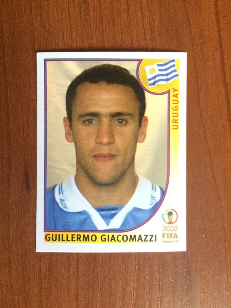 Наклейка PANINI Чемпионат Мира 2002 Guillermo Giacomazzi № 72