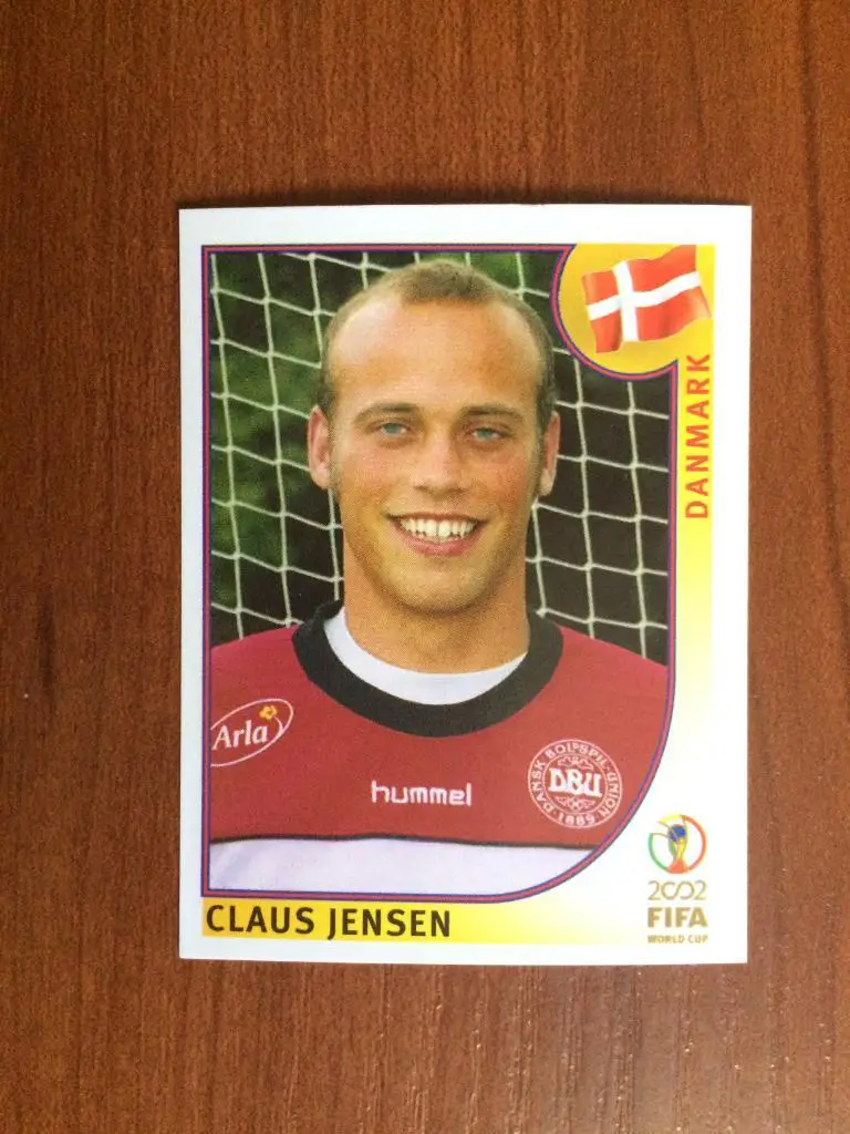 Наклейка PANINI Чемпионат Мира 2002 Claus Jensen № 89