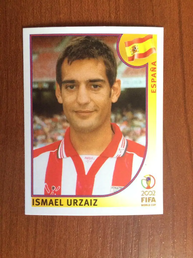 Наклейка PANINI Чемпионат Мира 2002 Ismael Urzaiz № 113