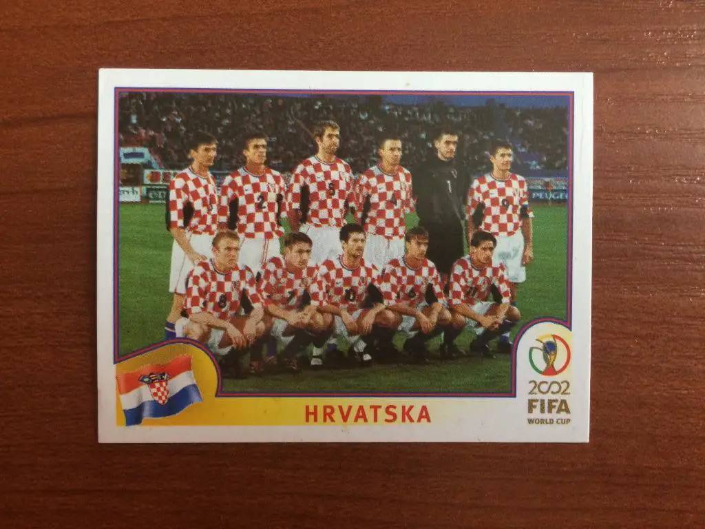Наклейка PANINI Чемпионат Мира 2002 Team Photo Hrvatska № 475