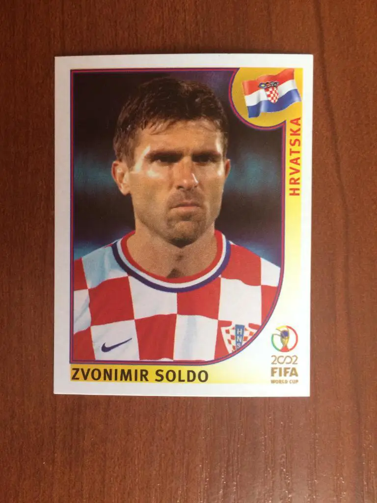 Наклейка PANINI Чемпионат Мира 2002 Zvonimir Soldo № 483