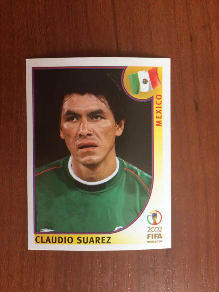 Наклейка PANINI Чемпионат Мира 2002 Claudio Suarez № 498