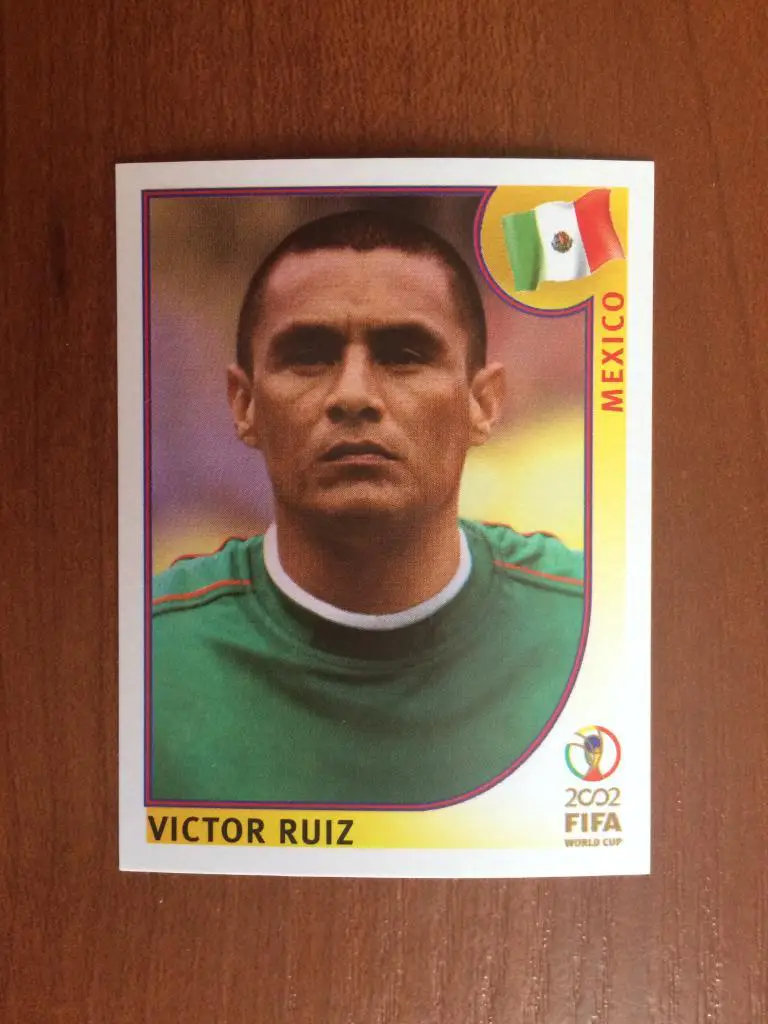 Наклейка PANINI Чемпионат Мира 2002 Victor Ruiz № 503