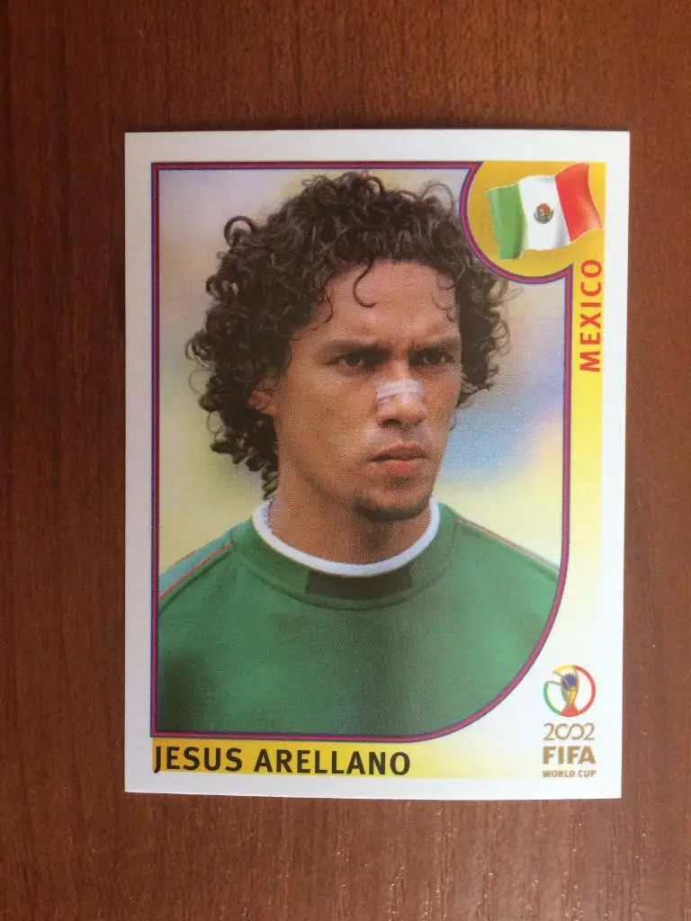 Наклейка PANINI Чемпионат Мира 2002 Jesus Arellano № 506