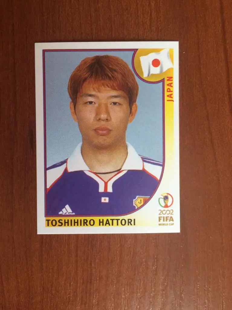 Наклейка PANINI Чемпионат Мира 2002 Toshihiro Hattori № 538