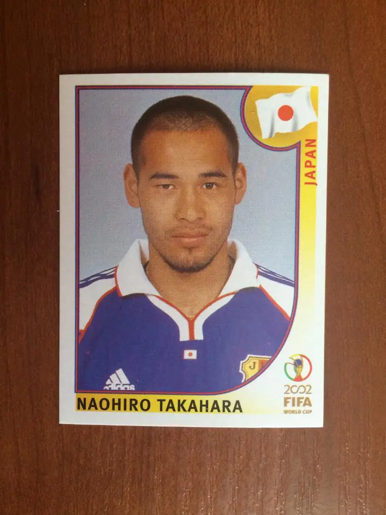 Наклейка PANINI Чемпионат Мира 2002 Naohiro Takahara № 547