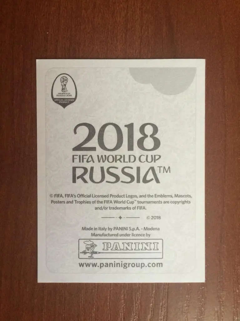 Наклейка PANINI Чемпионат Мира 2018 Bryan Ruiz McDonald's (Russia) № 403 1