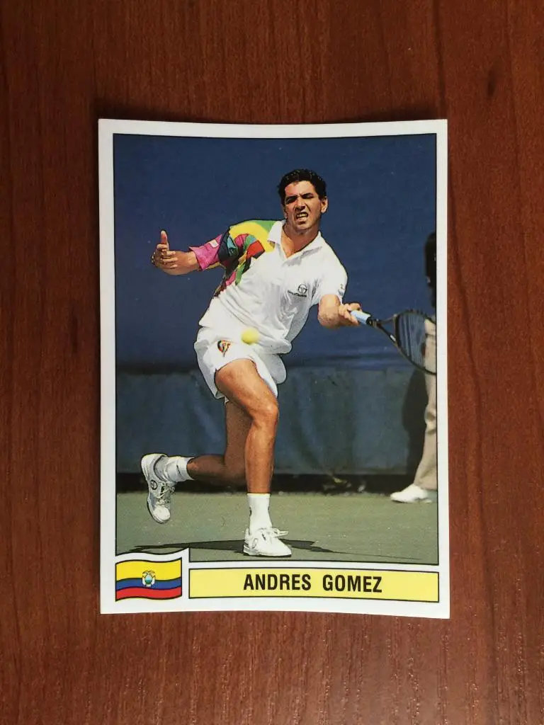 Наклейка PANINI Теннис 1994 Andres Gomez № 80