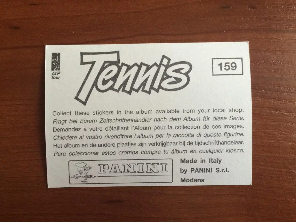 Наклейка PANINI Теннис 1994 Pieter Aldrich/Danie Visser № 159 1