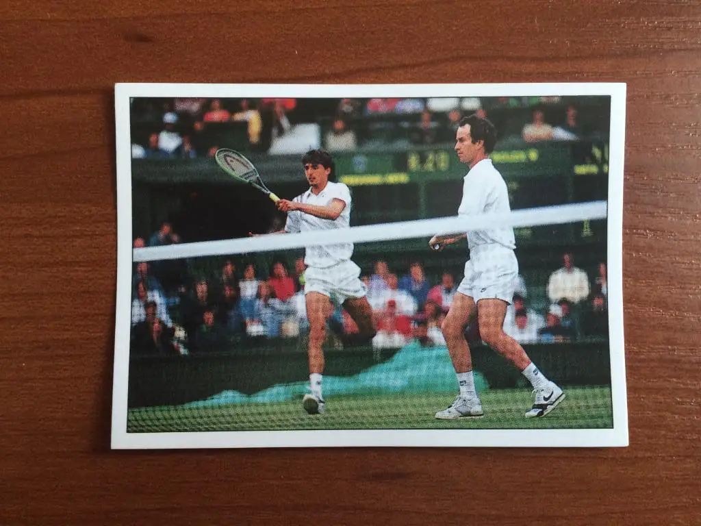Наклейка PANINI Теннис 1994 Goran Ivanisevic/John Mcenroe № 166