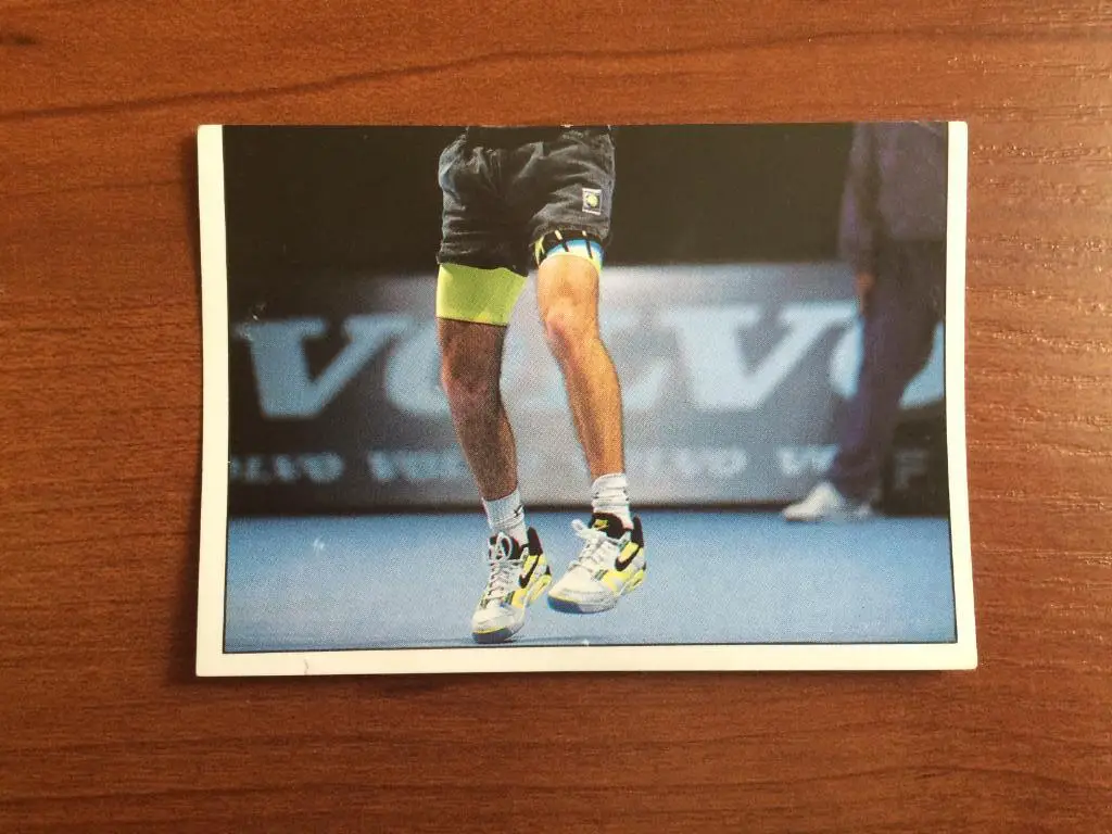 Наклейка PANINI Теннис 1994 Return To Serve - Andre Agassi № 196