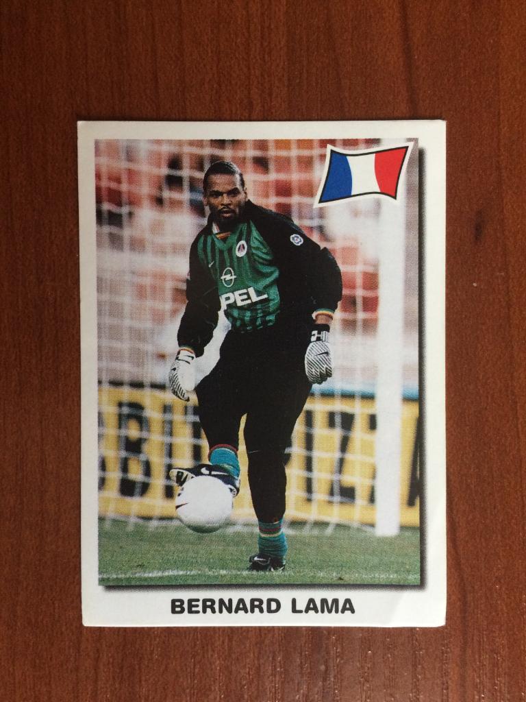 Наклейка PANINI Супер Футбол 99 Bernard Lama № 2