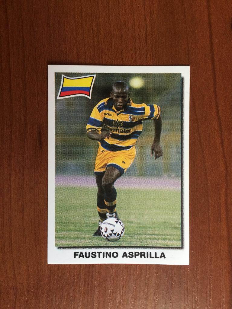 Наклейка PANINI Супер Футбол 99 Marcelo Faustino Asprilla № 160