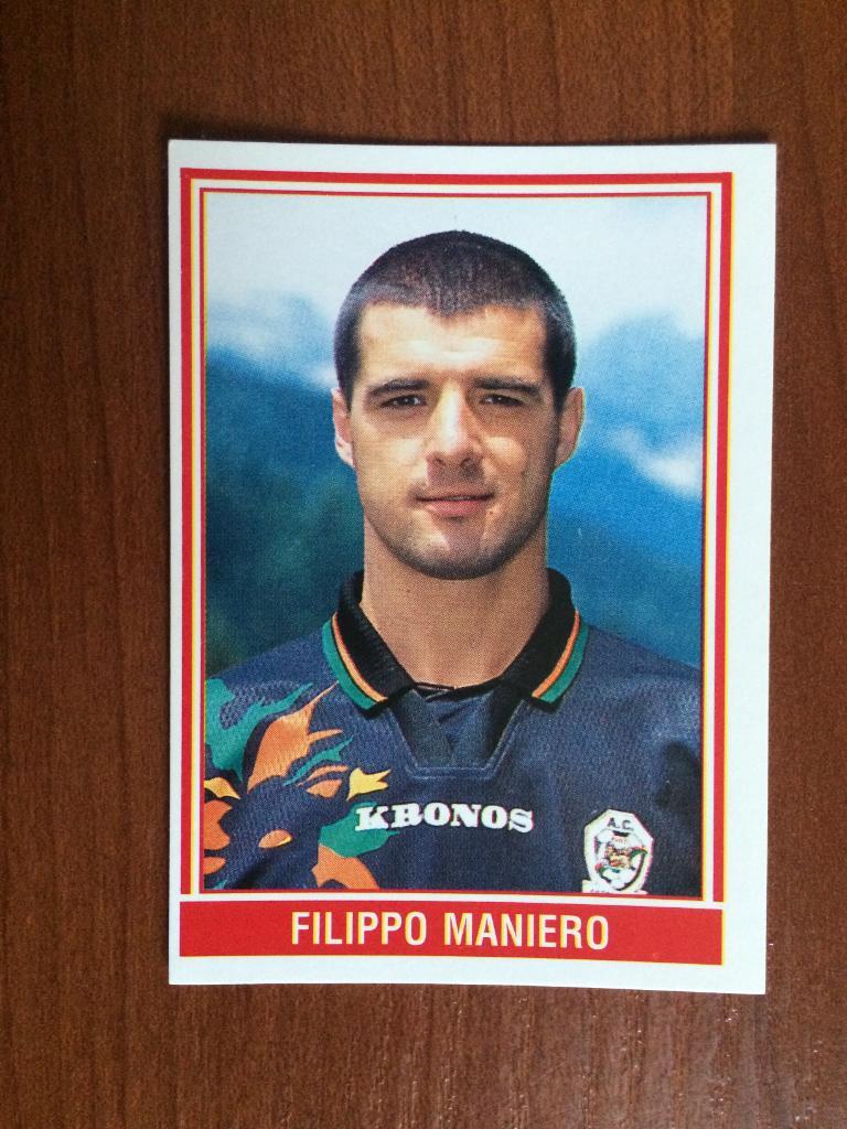 Наклейка PANINI Supercalcio 1998-1999 Филиппо Маньеро № 135