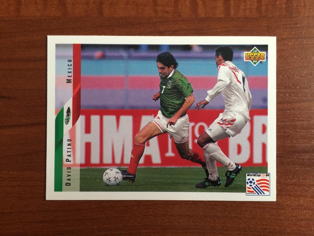 Карточка 1994 Upper Deck World Cup English/Spanish David Patino № 36