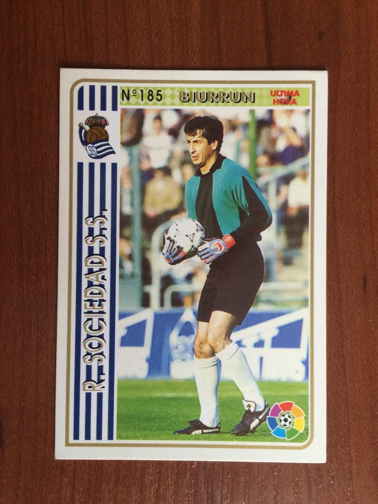 Карточка Biurrun серия MUNDICROMO Испанская Лига 1994-1995 № 185a